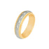 10k T-tone Carved Swirl Style Wedding Band (6mm)