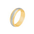 10k T-tone Carved Wedding Band (6mm)