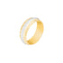 10k T-tone Carved Wedding Band (6mm)