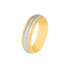 10k T-tone Carved Wedding Band (6mm)