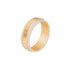 10k T-tone Carved Wedding Band (6mm)