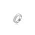 10k White Gold Wave Wedding Ring (6mm)