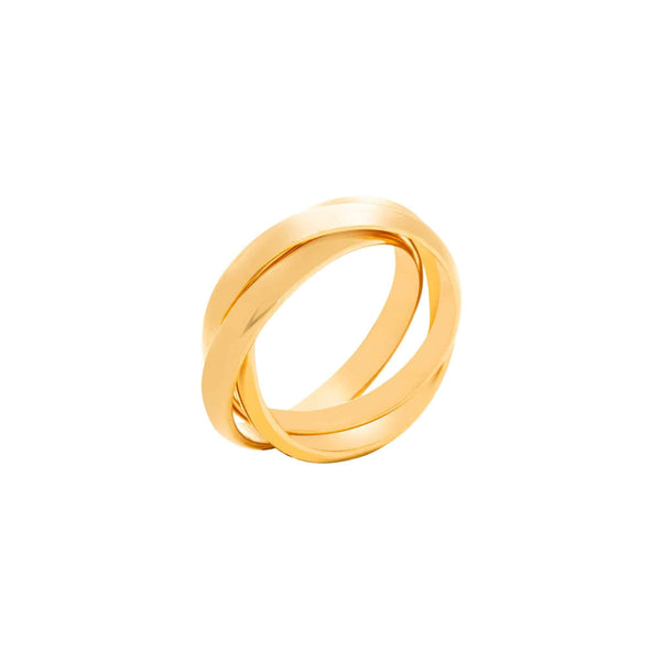 10k Yellow Gold Cartier Roll on Ring (7.5mm)