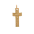 10k Yellow Gold Cross Linear Pendant