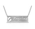 14K Dog Feet Name Necklace - White - Necklaces