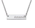 14k Rectangular name Bar Necklace