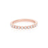 14k Rose Gold (0.32 Ct. Tw.) Round mill Stacking Ring