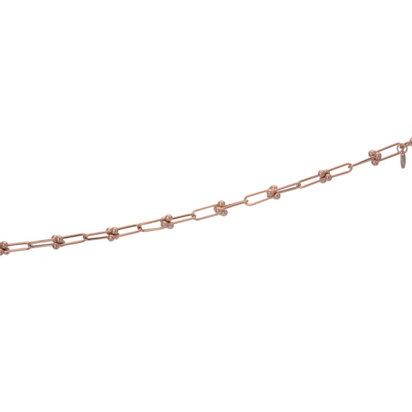 14k Rose Gold Fancy Link Bracelet