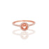 14k Rose Gold Halo Engagement Ring