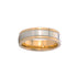 14k T-tone High Polished Men’s Wedding Band