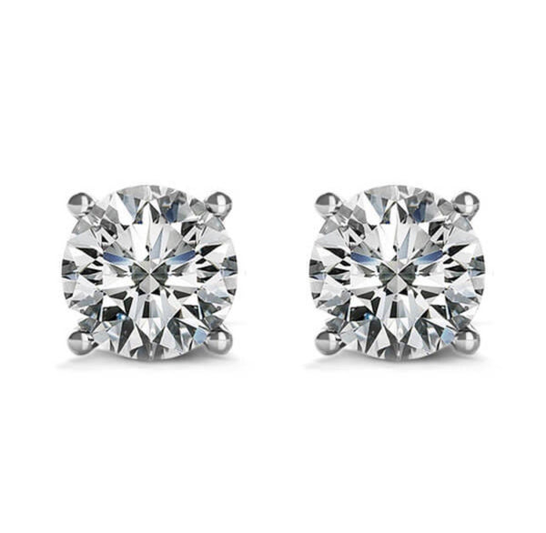 14k White Diamond Stud (0.16 Ct. Tw.) Earrings