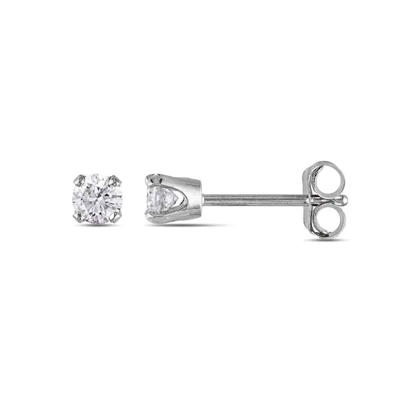 14k White Diamond Stud (0.25 Ct. Tw.) Earrings