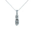 14k White Gold (0.05 Ct. Tw.) Diamond Shoe Necklace