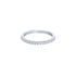 14k White Gold (0.20 Ct. Tw.) Half Diamond Wedding Band