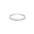 14k White Gold ((0.25 Ct. Tw.) Half Diamond Wedding Band