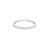 14k White Gold (0.28 Ct. Tw.) Half Diamond Wedding Band