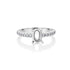 14k White Gold (0.32 Ct. Tw.) Lab Solitaire Engagement Ring