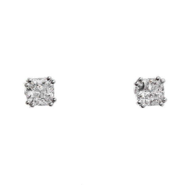 14k White Gold Cubic Cassidy Earrings