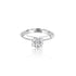 14k White Gold Knife Edge Engagement Ring