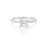 14K White Gold Round Halo (0.44 Ct. Tw.) Engagement Ring -