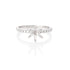 14K White Gold Solitaire Engagement Ring - Rings