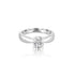 14k White Gold Solitaire Engagement Ring