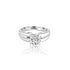 14k White Gold Solitaire Engagement Ring