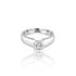 14k White Gold Solitaire Engagement Ring