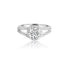 14K White Gold Split Shank Engagement Ring - Rings