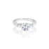 14k White Gold Three Stone Baguette Engagement Ring