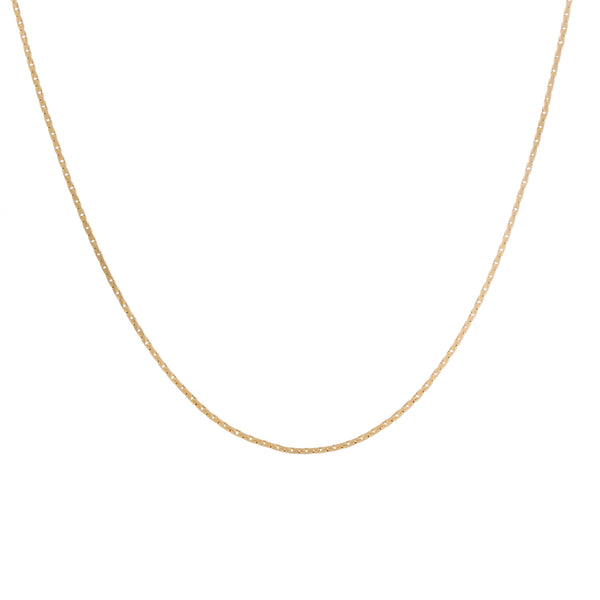 14k Yellow Gold Flat Serpentine Italian Chain