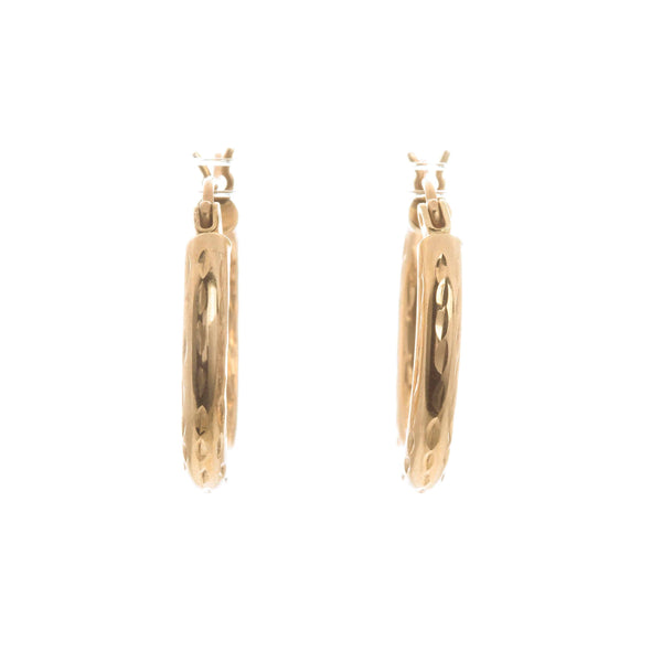 14k Yellow Gold Hoops Amaya Earrings