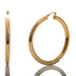14k Yellow Gold Large Tube Hoop Matilda Earrings