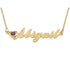 14k Yellow Gold Personalized name Necklace