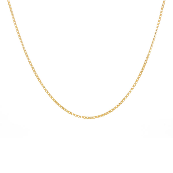 14k Yellow Gold Traditional Box Chain