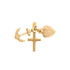 14kyellow Gold Faith Hope Charity Charm Pendant