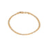 18k T-tone Gold Mancini Solid Link Bar Italy