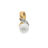 18k T-tone Pearl & Cubic Cultured Pendant