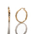 18k T-tone Twisted Large Hoop Cecelia Earrings