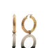 18k Tri-color Hoops Fancy Cut Addisyn Earrings