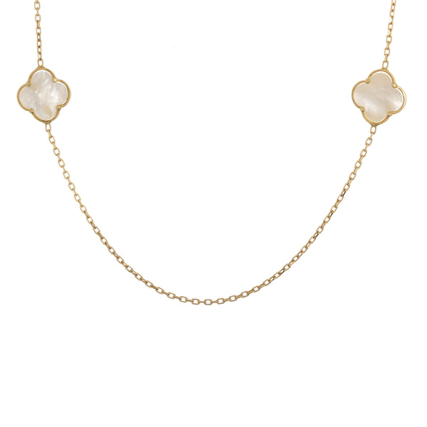 18k Triple Clover Necklace