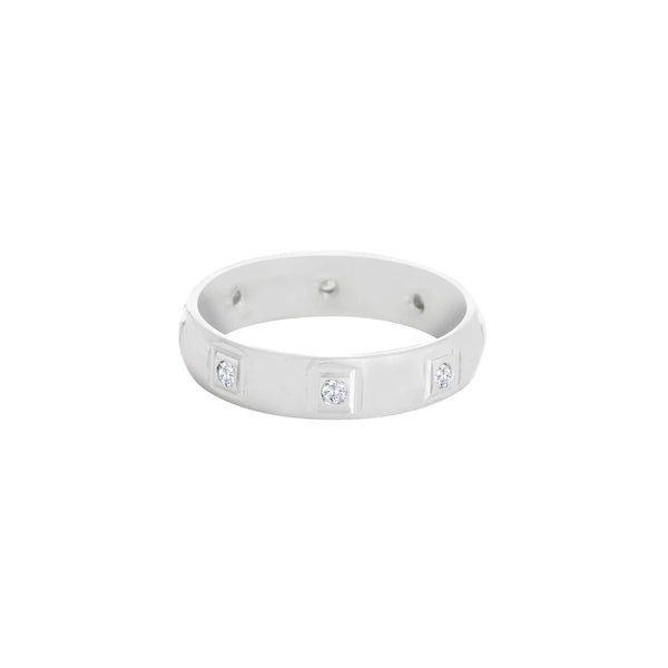 18k White Gold (0.20 Ct. Tw.) Eternity Wedding Band