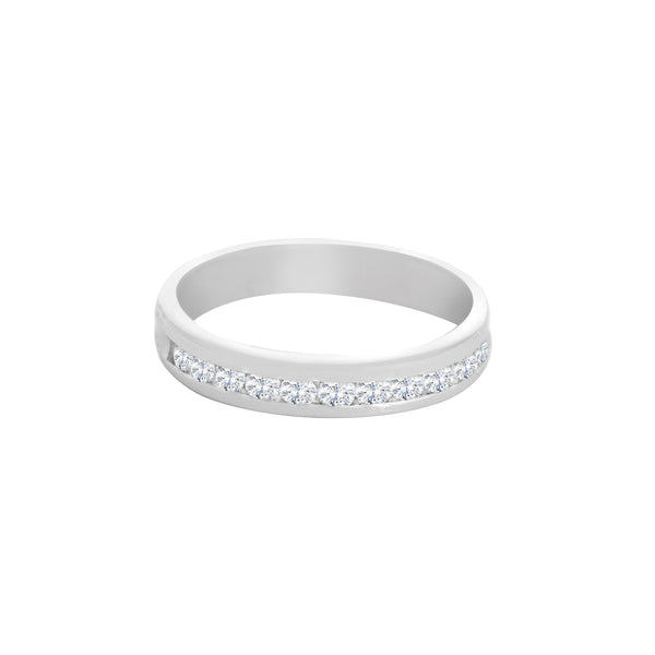 18k White Gold (0.50 Ct. Tw.) Diamond Wedding Band