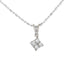 18k White Gold (0.50 Ct. Tw.) Princess Diamond Drop Necklace
