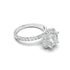 18K White Gold Allegra Halo Engagement Ring - Rings