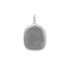 18k White Gold Baptismal Pendant