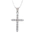 18k White Gold Cross of Crosses Necklace
