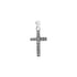 18k White Gold Cubic Cross Classic Pendant