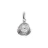 18k White Gold Cubic Drop Pendant