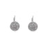 18k White Gold Cubic Lever back Renata Earrings